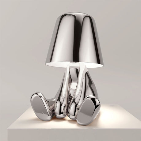 Uppladdningsbar LED-bordslampa | Beröringsdimming, Guld eller Silver | Kompakt trådlös belysning Carvallo