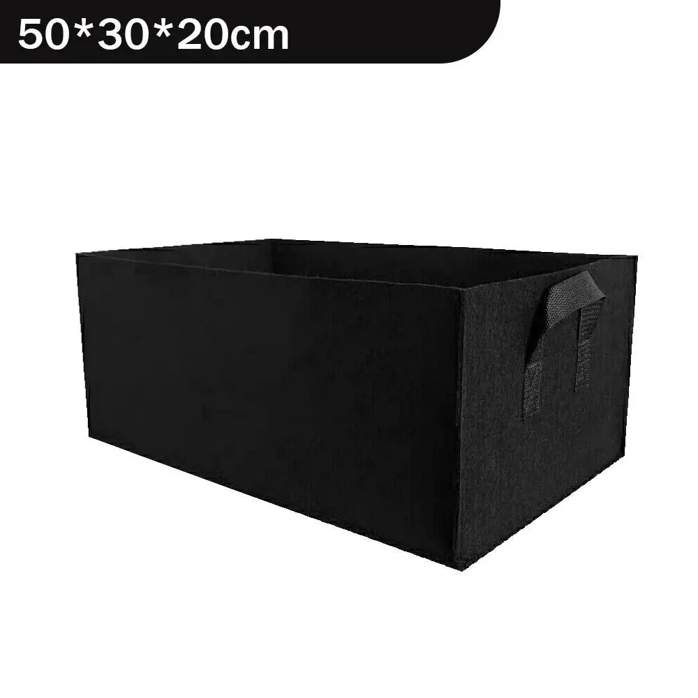 Carvallo Växtväska | Rektangulär växtpåse av nonwoven-material | Med handtag och dränering | För grönsaker, blommor och örter Carvallo