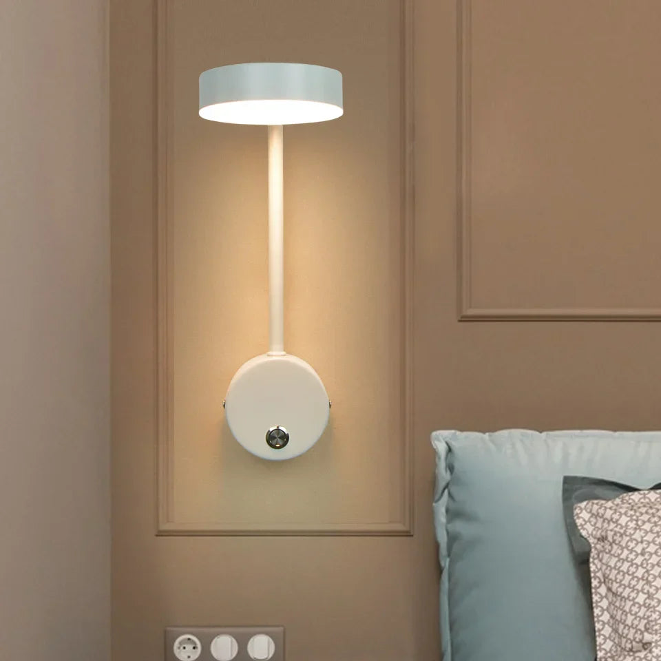 NordicGlow - Rotterbar LED Vägglampa för Vardagsrum och Sovrum Carvallo