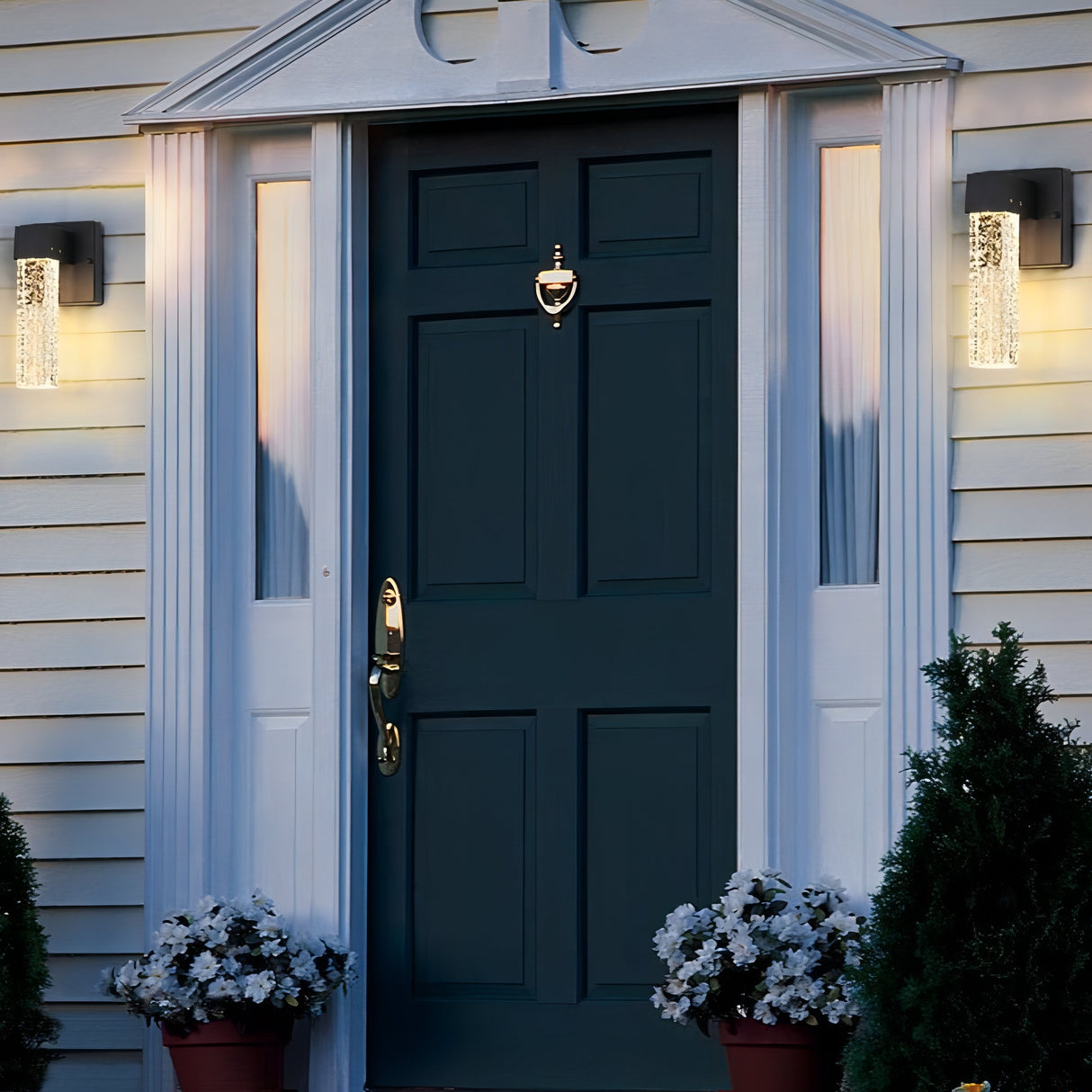 Raiden - Crystal IP65 Utomhus Vägglampa med Aluminiumkropp Carvallo