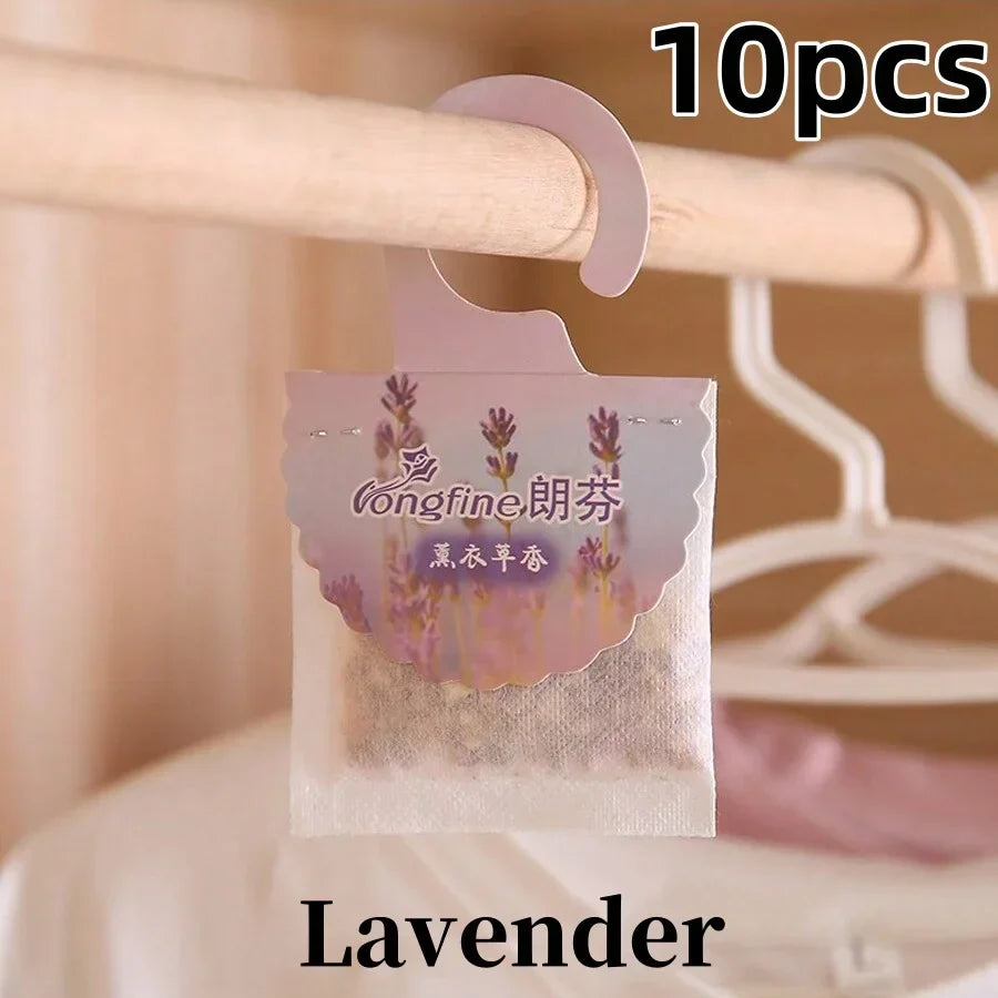 Carvallo Doftpåsar för garderob & rum | 5/10 stycken | Långvarig doft | Med hängare | Aromaterapi & luftrensare Carvallo