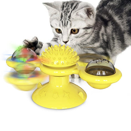 Windmill Cat Toy-Animals-Hemnix-Gul-Hemnix