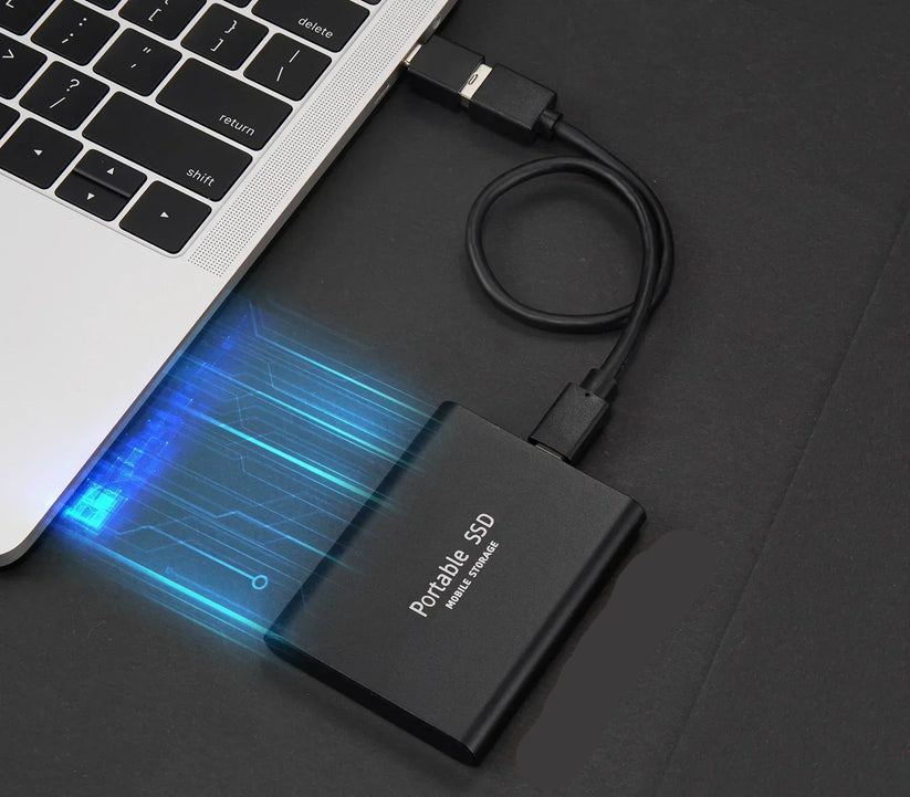 Carvallo Ultra Extern SSD | USB 3.1 Typ-C | Upp till 1000 MB/s | 500 GB / 1 TB / 2 TB | Kompakt & Stöttålig Carvallo
