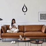 WaterDrop - Bred Modern Minimalistisk Vägghängd Klocka Carvallo