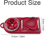 Carvallo DuoSlice | 2-i-1 skärfunktion | rostfritt ståltråd & halkfri bas | För ägg & frukt Carvallo