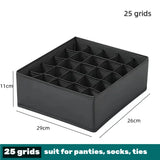 Carvallo Tvättorganisatör med fack | Vikbar förvaringslåda för underkläder, strumpor och accessoarer | Andningsbar och platsbesparande Carvallo