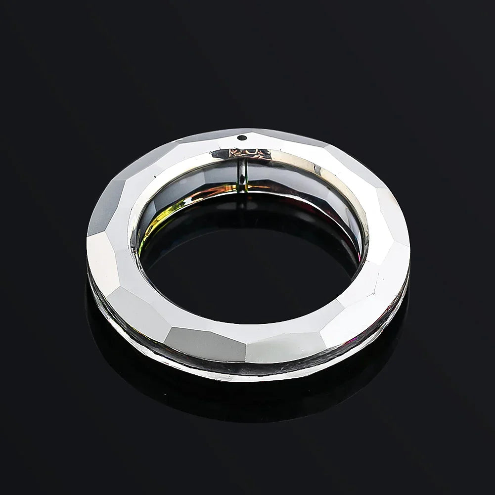 Carvallo-Suncatcher LumiRing 50 | Ø 50 cm | Glas-Prisma för fönster, trädgård & dekoration | Regnbågsfångare för ljusspel Carvallo