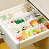 Carvallo FlexSort Lådor Organizer Box | Justerbar med avdelare | För Kök, Kosmetik & Kontor | Vit | S/L Carvallo