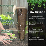 Carvallo 120-delars hydroponik-tillbehörsset | Anläggningskorgar, svampar, skyddshuvuden & etiketter | För inomhusträdgårdar & växtodling Carvallo