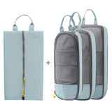 Carvallo Researrangör Set | Kompressionspåsar för kläder & kosmetik | Platsbesparande & rivfast | Oxford-tyg Carvallo