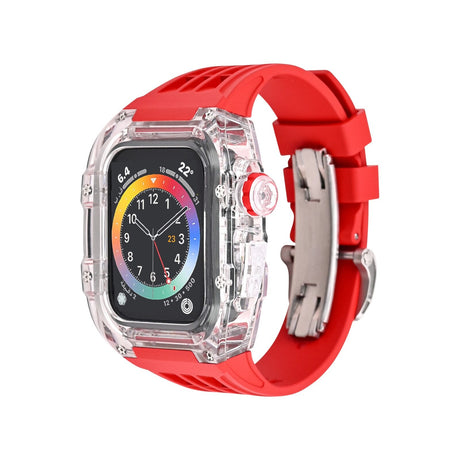 Apple Watch genomskinligt fallband-Phone Accessories-Hemnix-Röd-44mm-Hemnix