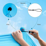 Carvallo Strandmuschel med UV-skydd UPF50+ | Vindtight & Vattentät | För 3–4 personer | 200×200×170 cm Carvallo