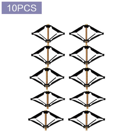 Carvallo ProMount Väggbrytarkit | För 86×86 mm brytarkassetter | Snabbmontering med stödstänger – 6-pack/10-pack Carvallo