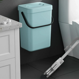 Carvallo Mini Soptunna | Med Lock | Hängande & Väggmontering | Kompakt & Luktblockerande | För Kök, Bad & Kontor Carvallo