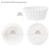 Carvallo Pappersformar BakePure 200-set | Non-stick & Fritts | För muffins & cupcakes | Ugns- & mikrovågssäker | Livsmedelsäkert Carvallo