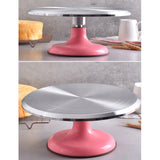 Carvallo Tortendekorteller Aluminium 25 cm | Rutschfest & drehbar | Profi-Kakeldrejeskiva för Bakning & Dekorering Carvallo