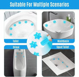 Carvallo WC-Gelblommor | Doftgel för toalett & urinal | Rengörande, Antibakteriell & Dekorativ | 12 blommor per stick Carvallo