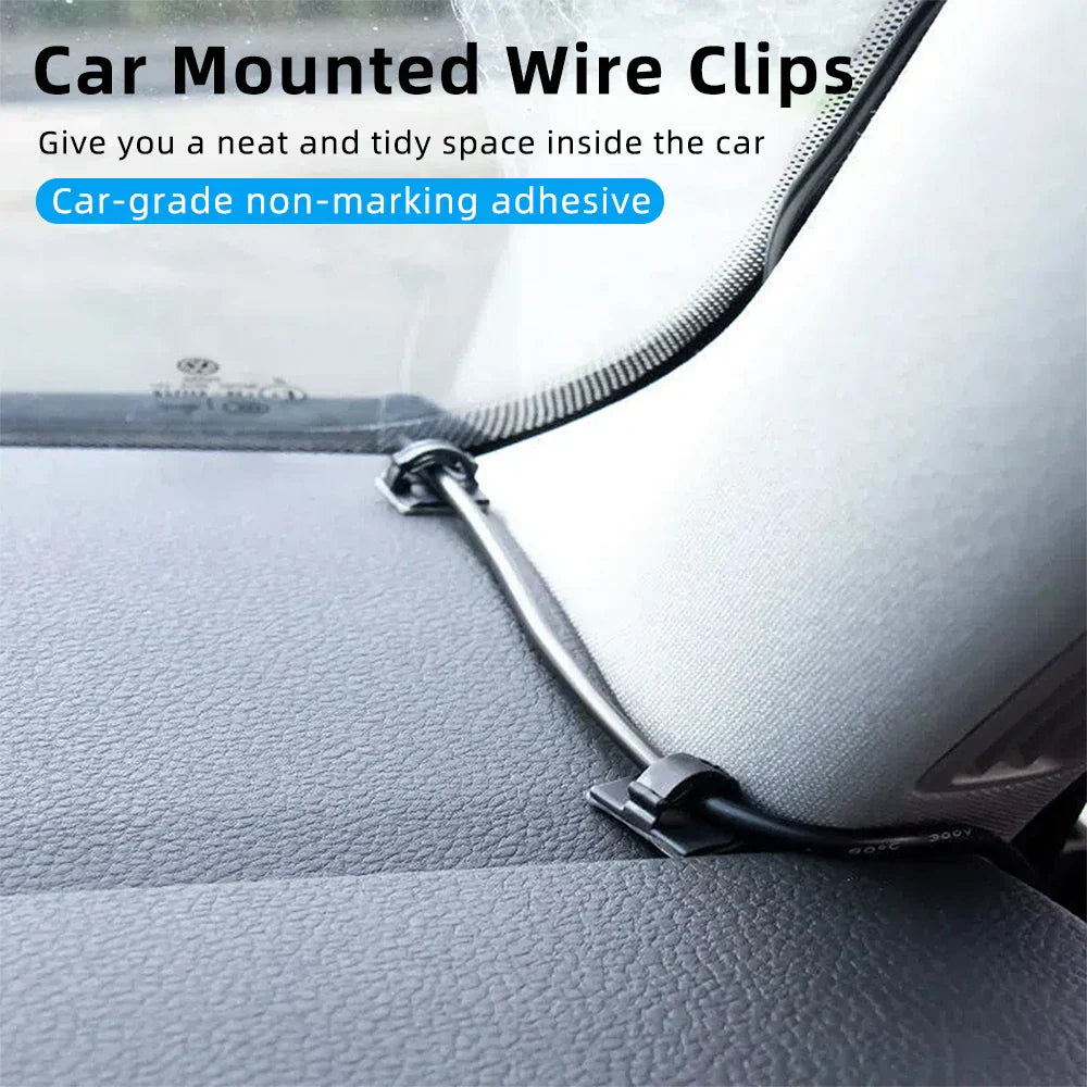 Carvallo Set WireTidy | 30-90 delar | Självhäftande & flexibel | För skrivbord, PC & laddkablar Carvallo