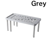 Carvallo Teleskopiskt Köksställ 35–61 cm | Utdragbar Hylla med halkfria fötter | Stabil Förvaring av PP & Rostfritt Stål Carvallo