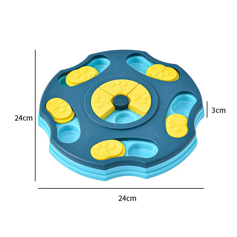 Carvallo IQ | Intelligensspel och anti-slösa skål för hundar och katter | Interaktiv utfodring | Främjar mental fitness och långsam ätning Carvallo