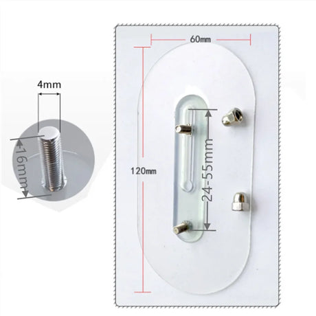 Carvallo Väggkrok FixPro DuoHook 2-pack | Stark lim | Sömlös & justerbar | För bilder, hyllor & väggdekoration Carvallo