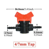 Carvallo FlowTura ConnectPro | Mini-kula ventil med slanganslutning och gänga | För trädgård, PE-slang och droppbevattning Carvallo