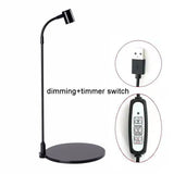 Carvallo USB växtlampa med stativ | Höjdjusterbar & Flexarm | 3W LED | Kallvitt ljus (6000K) | För inomhusväxter Carvallo