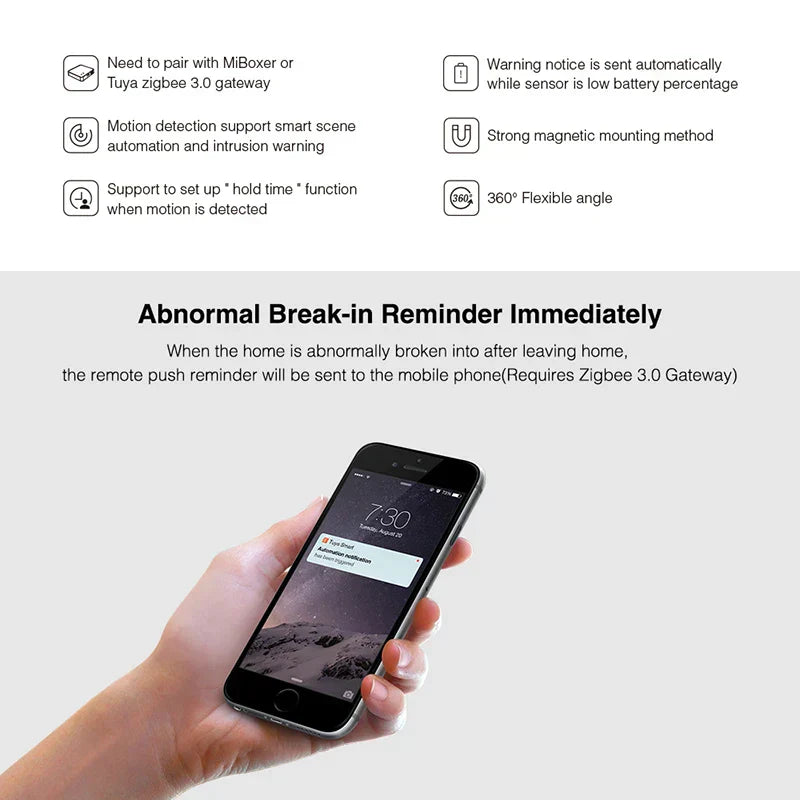 PIR Rörelsevakt (Zigbee 3.0) Carvallo
