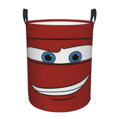 Bilar Lightning McQueen Tvättkorg – Rymlig och Fällbar Korg för Kläder Carvallo