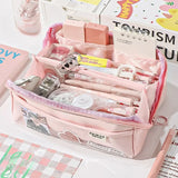 Carvallo KIDZORA CrystalBag | Transparent & Mångsidig | 10-fackdesign | Stor kapacitet för skola & fritid Carvallo