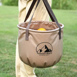 Carvallo Fällbar Utomhuskorg | Vattentät & Bärbar | 10L / 20L | För Camping, Fiske, Resor & Trädgård Carvallo