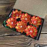 Carvallo Lotuslampa LUMILYA | LED Vattensensor | Varmvitt ljus | För damm, trädgård & fester Carvallo