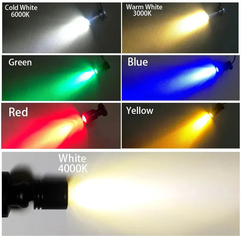 Carvallo LED Spot LuxoDot | 1W/3W | USB-spotlight för skyltfönster & dekoration | Varm- & Kallvit | Aluminiumhus Carvallo