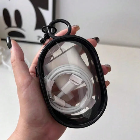 Carvallo Mini | Transparent förvaringsväska | Stötbeständig & Vattentät | Med nyckelring Carvallo