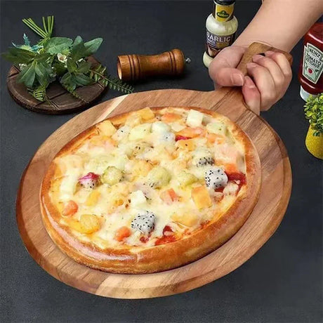 Acacia-trä Pizzaspade och serveringsbräda med handtag Carvallo