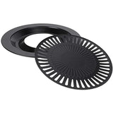 Carvallo Grill Rökfri Grillpanna | Non-stick & Rostfritt stål | För Gas-, El- & Keramikspisar | Ø 30 cm Carvallo