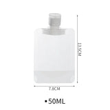 Carvallo Mini-flaskset | Kosmetik reseset med förvaringsväska | 5-delar | PET-flaskor 30–100ml Carvallo