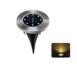 LED solcellsdrivna diskljus-Lights-Hemnix-8 lysdioder Varmt vit-Hemnix