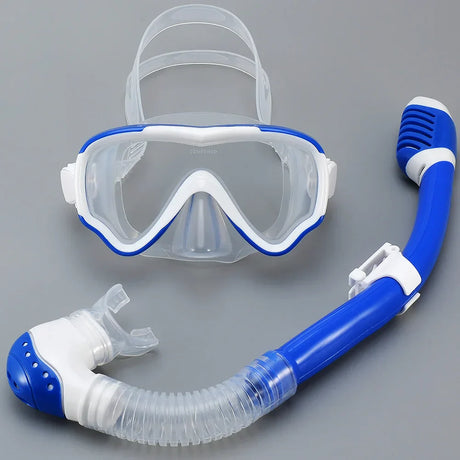Carvallo Barn Tauchmask med snorkel | Duggfri & läcksäker | Härdat glas & silikon | För pojkar & flickor 7–15 år Carvallo
