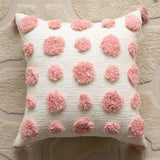 Carvallo – Geometrisk Tofthandduk Kuddöverdrag med Broderi & Lyxig Textur Carvallo