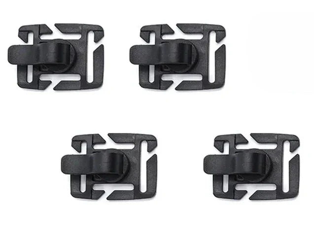 Carvallo Schlauchhalter Clip för dryckessystem | 360° roterbar | MOLLE-kompatibel | För ryggsäck, utomhus & camping | Lätt & Robust Carvallo