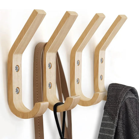 Carvallo Set Naturivo | 2/4 stück | Väggmonterad & Dekorativ | Massivträ | För jackor, nycklar, väskor & accessoarer Carvallo