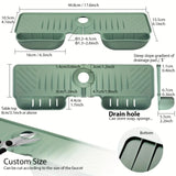 Carvallo Spülmatte | Rutschfast & mögelfri | Värmebeständig silikonavlastningsmatta för diskho & kran | Fällbar & diskmaskinssäker Carvallo