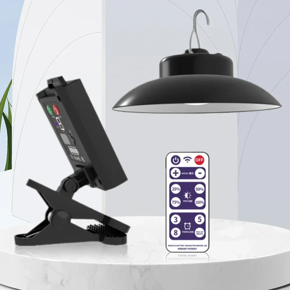 Carvallo-Solarlampa SOLVARA | Med fjärrkontroll & USB-laddning | 3 ljuslägen | För trädgård & terrass Carvallo