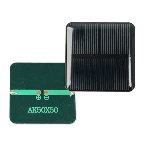 Carvallo AK5050 Mini-solpanel 2V | Hög effektiv & vattentät | 5x5 cm | För leksaker, trädgård & DIY Carvallo