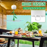 Carvallo Fluganpassningsbordfläkt | USB & Batteridrift | 3 Designer att välja mellan | För picknick, BBQ & utomhus Carvallo