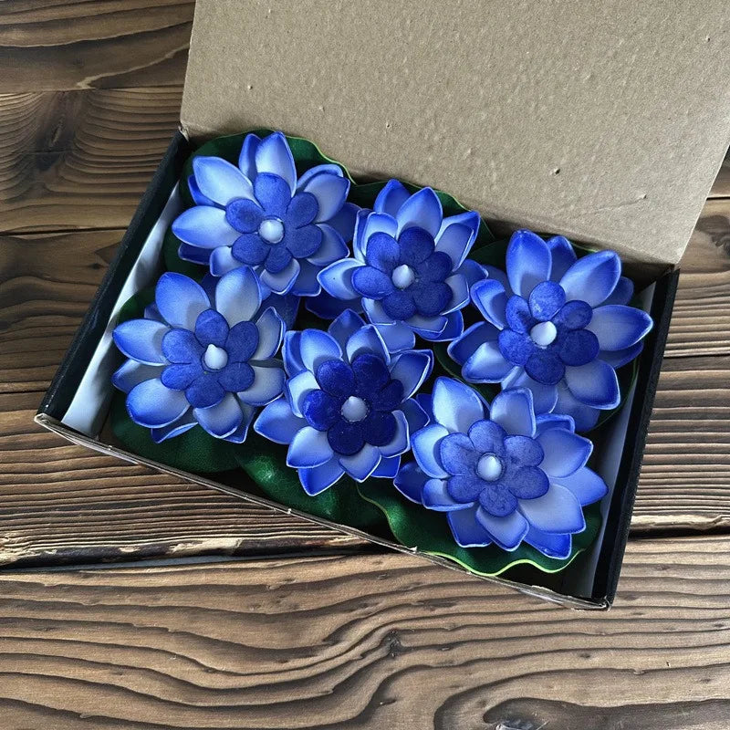 Carvallo Lotuslampa LUMILYA | LED Vattensensor | Varmvitt ljus | För damm, trädgård & fester Carvallo