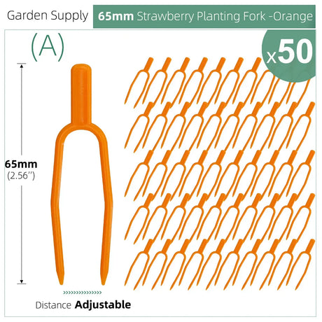 Carvallo | 50-piece set plant stem and vine fixers | 5.5 cm & 6.5 cm | Stable attachment for strawberries, watermelons & climbing plants Carvallo