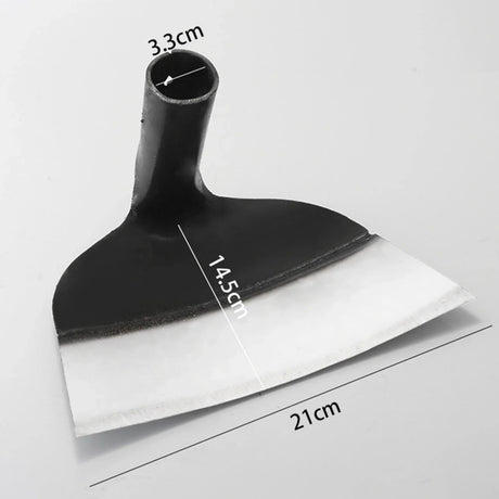 Carvallo Handhacka utan skaft | Högkvalitativ ogräshacka av kolstål | För rensning, jordlossa och grönsaksodling – Olika storlekar Carvallo