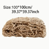 Carvallo EcoGrid växtnät av jute | Naturligt klätternät för trädgård & dekoration | 1 m² Carvallo